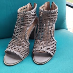 Bootie wedge heel shoe